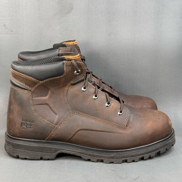 Timberland Pro  Men's 6" Magnus Steel Safety Toe leather boots size 14 - Picture 1 of 10